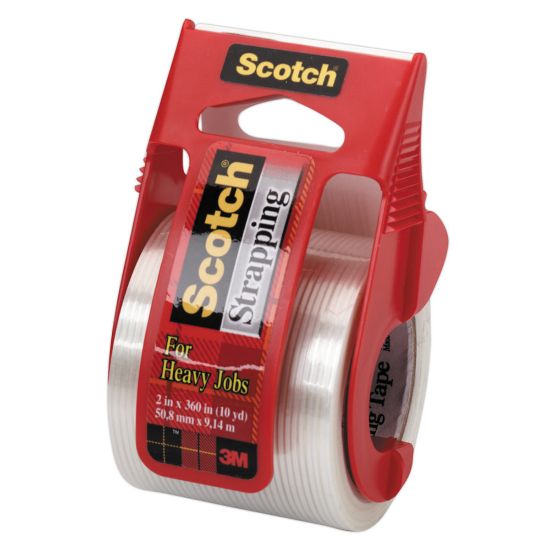 Picture of Scotch Strapping Tape With Dispenser, 2in x 10 Yd.