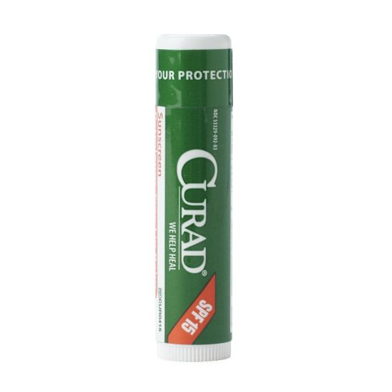 Picture of CURAD Mint Lip Balm With SPF 15, Clear, Pack Of 600