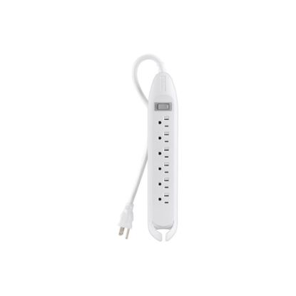 Picture of Belkin 6-Outlet Sliding Cover Power Strip, 12ft Cord, Beige, BLKF9D16012