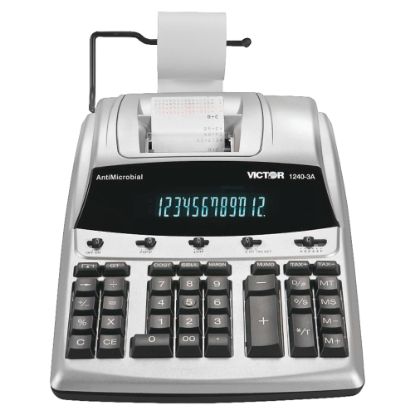 Picture of Victor 1240-3A 12-Digit Heavy-Duty Commercial Printing Calculator With Antimicrobial Protection