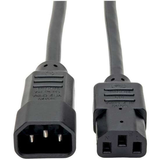 Picture of Eaton Tripp Lite Series PDU Power Cord, C13 to C14 - 10A, 250V, 18 AWG, 3 ft. (0.91 m), Black - Power extension cable - IEC 60320 C14 to power IEC 60320 C13 - AC 100-250 V - 10 A - 3 ft - black