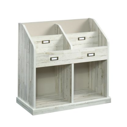 Picture of Sauder Barrister Lane 4-Shelf Storage Organizer Bookcase, White Plank