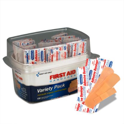 Picture of PhysiciansCare First Aid Bandages, Assorted Sizes, Box Of 150