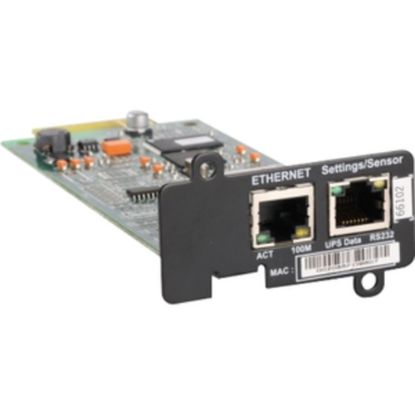 Picture of Lenovo Network Management Card - Remote management adapter - 100Mb LAN - for IBM 1500VA, 2200VA, 3000VA, 6000VA; System x3300 M4; x3500 M4; x3950 X5