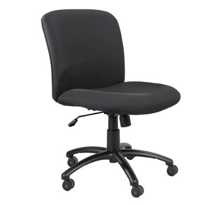 Picture of Safco Uber Big & Tall Mid-Back Chair With Optional Armrests, Black