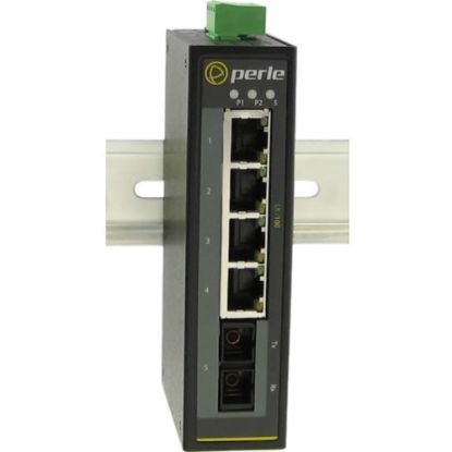 Picture of Perle IDS-105F Industrial Ethernet Switch - 5 Ports - 10/100Base-FX, 10/100Base-TX - 2 Layer Supported - Rail-mountable, Panel-mountable, Wall Mountable - 5 Year Limited Warranty