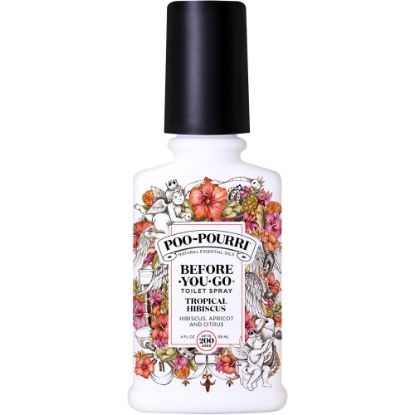 Picture of Poo-Pourri Before You Go Toilet Spray, 4 Oz, Tropical Hibiscus, Pack Of 12 Bottles