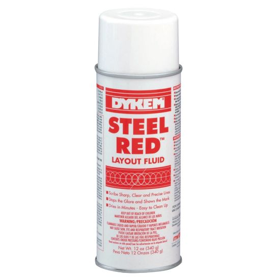 Picture of ITW Professional Brands DYKEM Layout Fluid, Aerosol Can, 16 Oz, Red