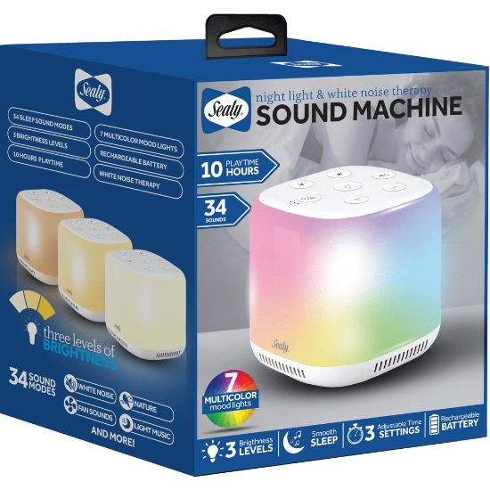 Picture of Sealy SL-HW-SN-100-WT Multicolor LED Sleep Speaker, White