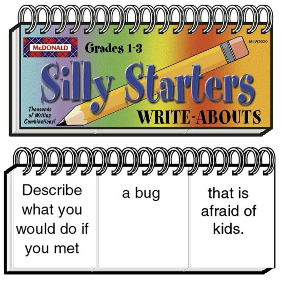 Picture of McDonald Publishing Silly Starters Write-Abouts, Grade 1-3, Pack Of 2 Write-Abouts