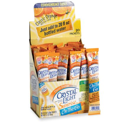 Picture of Crystal Light On-The-Go Mix Sticks, Classic Orange, 0.16 Oz, Box Of 30