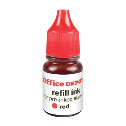 Picture of Office Depot Brand Pre-Ink Refill Ink, Red, Pack Of 2 Refills