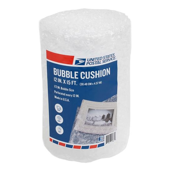 Picture of United States Post Office Bubble Cushion Roll, 12in x 15ft, Clear