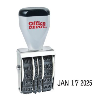 Picture of Office Depot Brand Date Stamp Dater, Traditional Line Date Stamp Dater Size 1 1/2