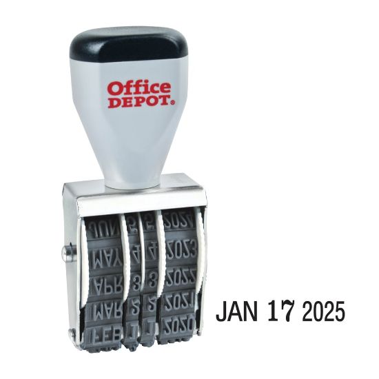 Picture of Office Depot Brand Date Stamp Dater, Traditional Line Date Stamp Dater Size 1 1/2