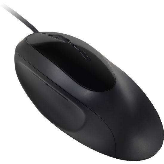 Picture of Kensington Pro Fit Ergo Wired Mouse - Cable - Black - USB - 3200 dpi - 5 Button(s)