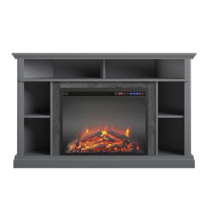 Picture of Ameriwood Home Overland Electric Corner Fireplace TV Stand For 50in TVs, Gray