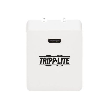 Picture of Tripp Lite USB C Wall Charger Compact 40W GaN Technology Power Delivery 3.0 - Power adapter - 40 Watt - 3 A - PD 3.0, QC 3.0 (24 pin USB-C) - white