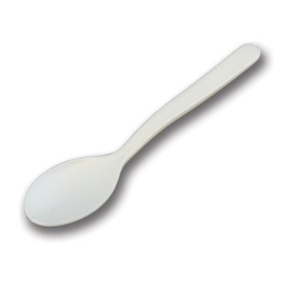 Picture of Stalk Market Compostable Cutlery Taster Spoons, Pearlescent White, Pack Of 2000