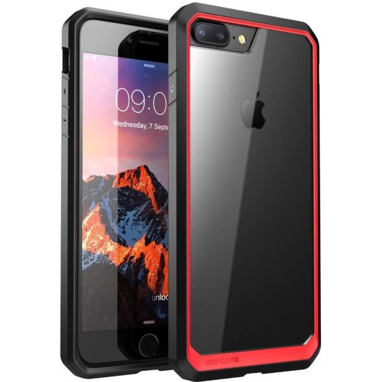 Picture of SUPCASE Unicorn Beetle Hybrid - Back cover for cell phone - rugged - thermoplastic polyurethane (TPU) - red