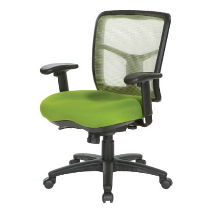 Picture of Office Star Pro-Line II Air Mist Ergonomic Mesh Mid-Back Manager Chair, Green