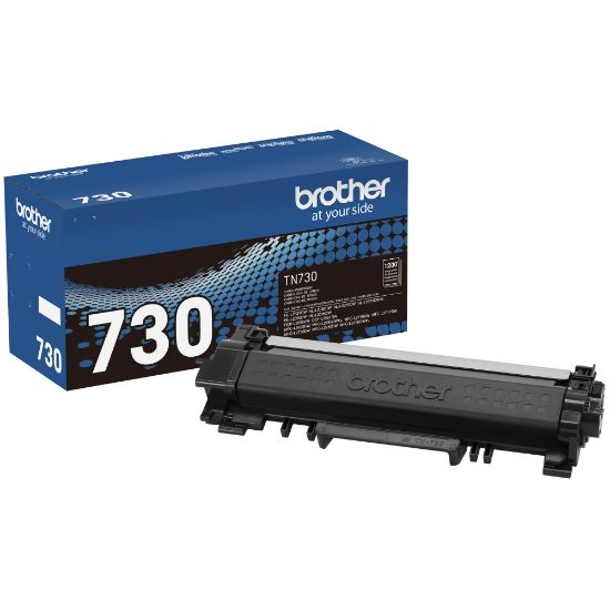 Picture of Brother Genuine TN730 Black Toner Cartridge