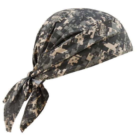 Picture of Ergodyne Chill-Its 6710CT Evaporative Cooling Triangle Hats With Cooling Towels, Camo, Pack Of 6 Hats