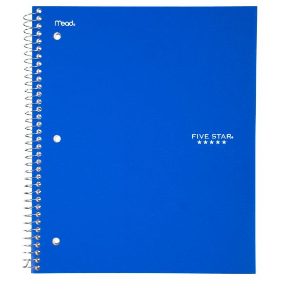 Picture of Five Star Wirebound Notebook Plus Study App, 1 Subject, College Ruled, 8 1/2in x 11in, 100 Sheets, Assorted Colors