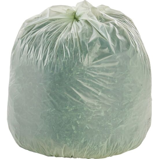 Picture of Stout EcoSafe-6400 Compostable Compost Bags, 1.1 mil, 30-Gallon, Green, Box Of 48