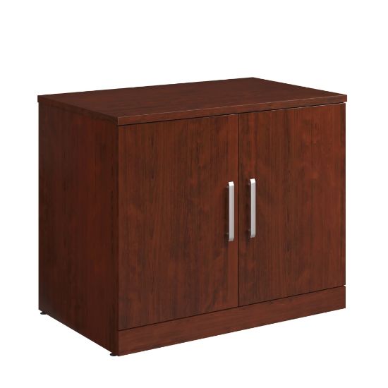 Picture of Sauder Affirm Commercial 36inW Storage Cabinet With Doors, Classic Cherry