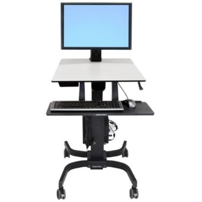 Picture of Ergotron WorkFit-C 48inW Single HD Sit Stand Computer Stand, Gray/Black