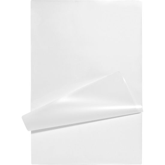 Picture of Business Source 5 mil Menu-size Laminating Pouches - Laminating Pouch/Sheet Size: 12.13in Width x 18in Length x 5 mil Thickness - for Document, ID Badge, Photo, Recipe, Recipe Card - Pre-trimmed - Clear - 50 / Box