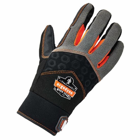 Picture of Ergodyne ProFlex 9001 Full-Finger Impact Knit Gloves, X-Large, Black