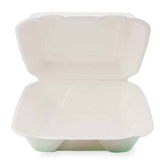 Picture of Stalk Market Heavyweight Hinged Containers, 9in x 9in, Pack Of 200 Containers