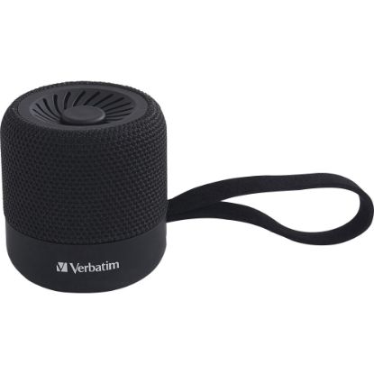 Picture of Verbatim Portable Bluetooth Speaker System - Black - 100 Hz to 20 kHz - TrueWireless Stereo - Battery Rechargeable - 1 Pack