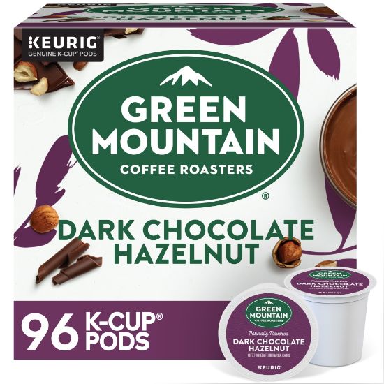 Picture of Green Mountain Coffee Single Serve K-Cup Pods, Dark Chocolate Hazelnut, Medium Roast, Pack Of 96 Pods