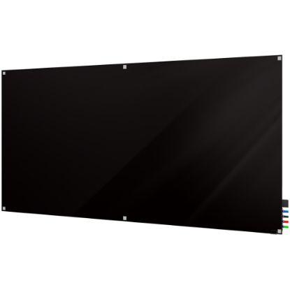 Picture of Ghent Harmony Magnetic Glass Dry-Erase Board, 48in x 60in, Black