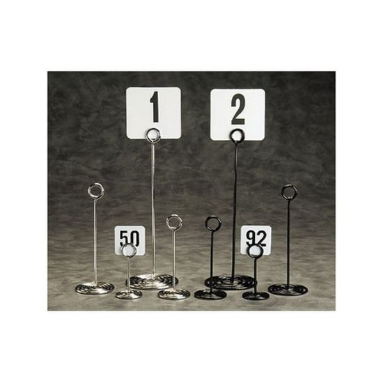 Picture of American Metalcraft Swirl-Base Chrome Number Stand, 12in, Silver