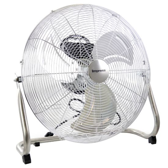 Picture of Impress 3-Speed High-Velocity Metal Fan, 18in, Chrome