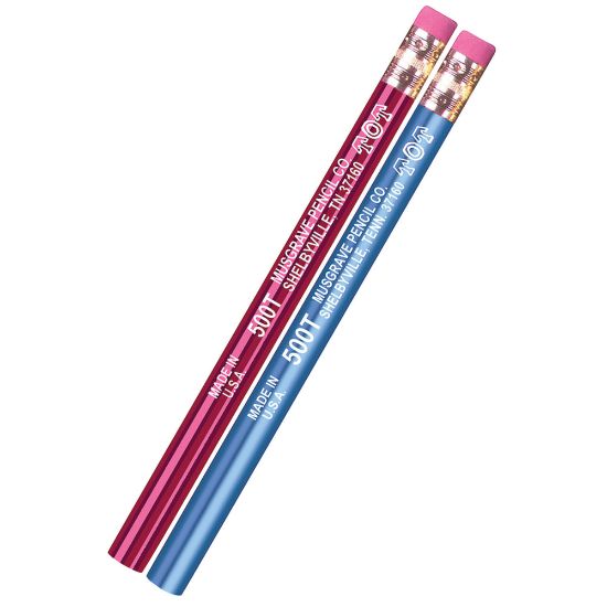 Picture of Musgrave Pencil Co. Inc. TOT Big Dipper Jumbo Pencils, Medium Point, No. 2, Assorted Colors, 12 Pencils Per Pack, Set Of 3 Packs