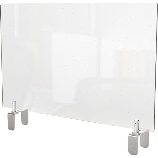 Picture of Ghent Partition Extender With Attached Clamp, 18in x 24in, Frosted