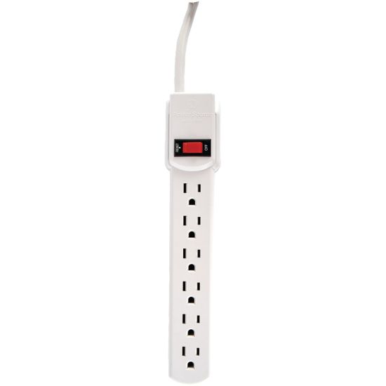 Picture of GE Six Outlets Three Wire Power Strip - 6 - 9ft