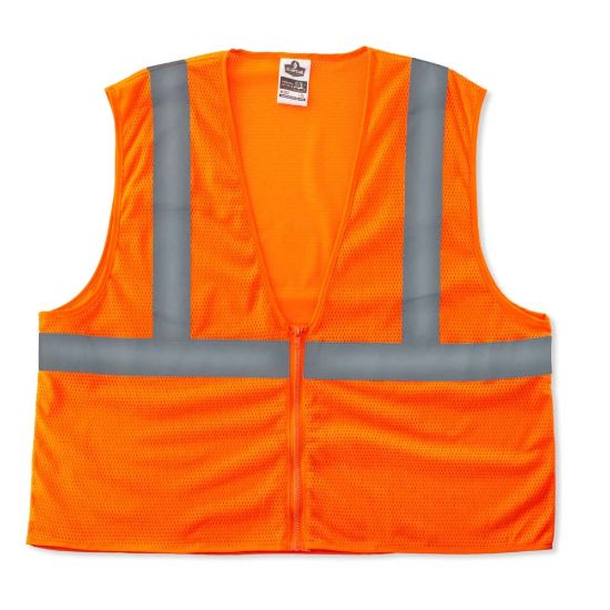 Picture of Ergodyne GloWear Safety Vest, Super Econo, Type-R Class 2, Large/X-Large, Orange, 8205Z