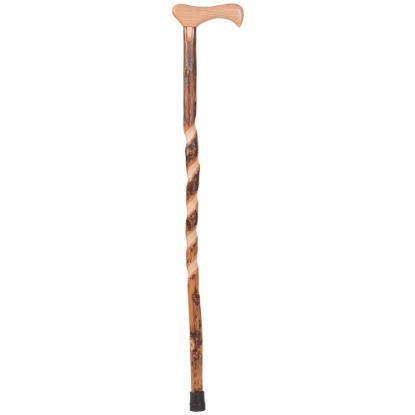 Picture of Brazos Walking Sticks Twisted Hickory Handcrafted Cane, 37in, Natural