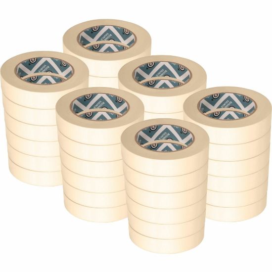 Picture of Business Source Utility-purpose Masking Tape - 60 yd Length x 1in Width - 3in Core - Crepe Paper Backing - 36 / Carton