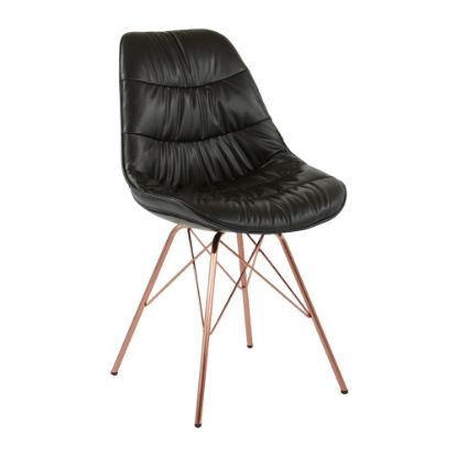 Picture of Ave Six Langdon Chair, Black/Rose Gold