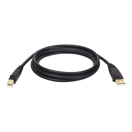 Picture of Tripp Lite U022-015 Gold USB 2.0 A/B Cable, 15ft, Black