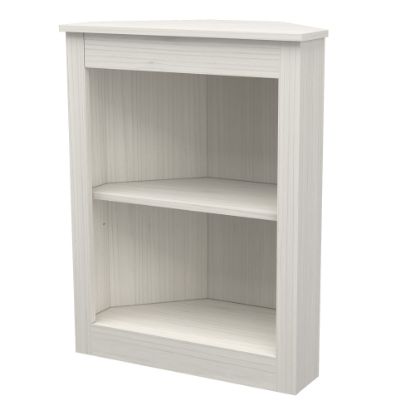 Picture of Inval America 32inH 2-Shelf Corner Bookcase, Washed Oak