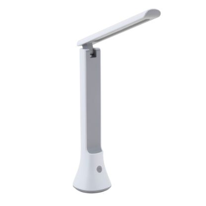 Picture of Realspace Carsini 2-in-1 LED Flip-Up/Torch Portable Desk Lamp With Rechargeable Battery, 10-3/4inH, White