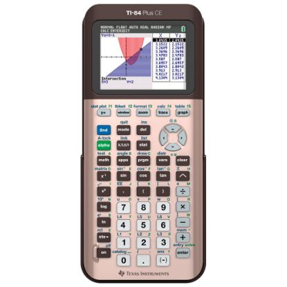 Picture of Texas Instruments TI-84 Plus CE Color Graphing Calculator, Rose Gold